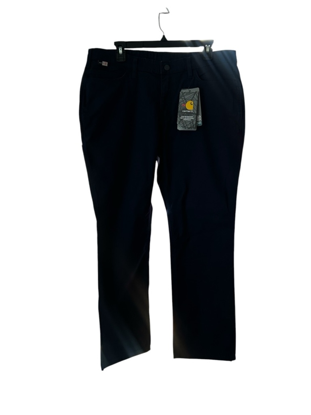 Carhartt FR Flame resistant navy blue cargo pants size 14 short rugged flex